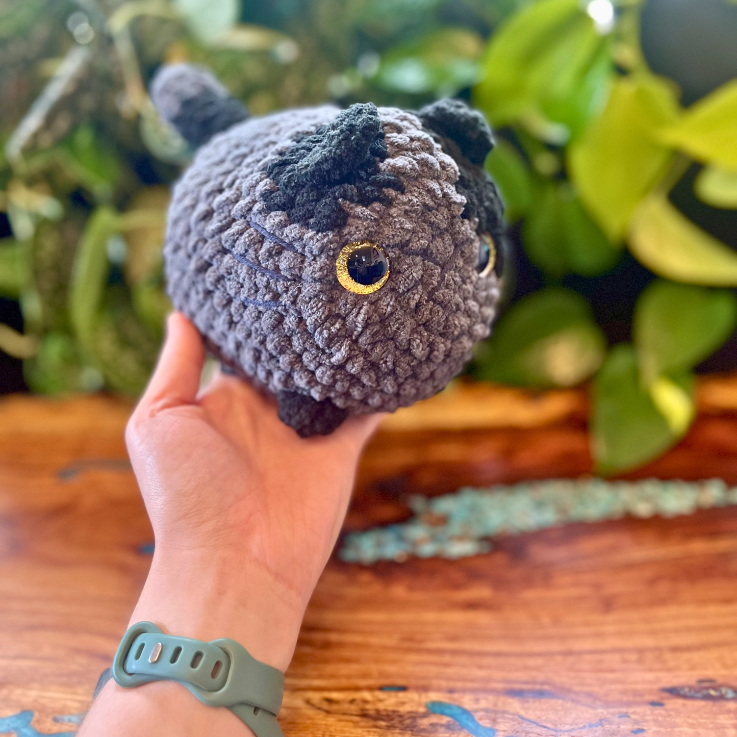 Loaf Cat - XL - Black & Gray