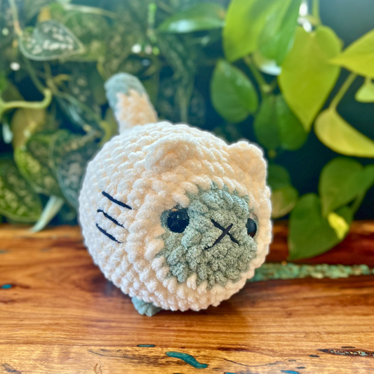 Loaf Cat - XL - White & Blue