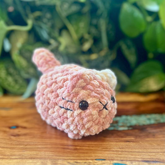 Loaf Cat - Pink w/ White Ear