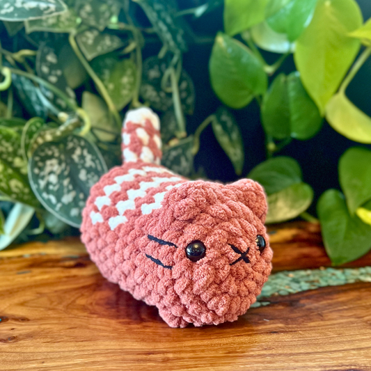 Loaf Cat - Rust w/ White Stripes