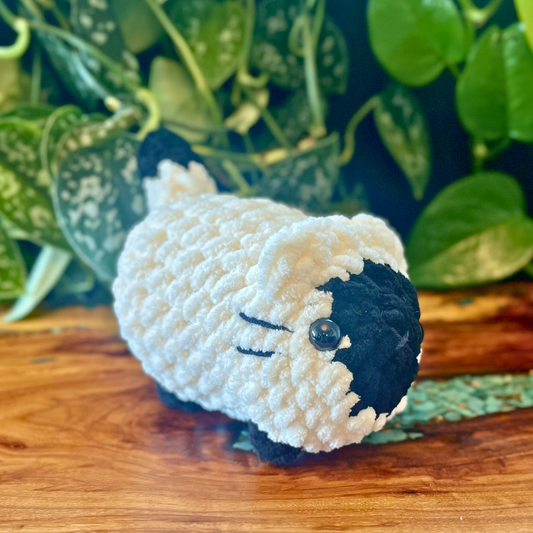 Loaf Cat - Cream w/ Black Face Spot